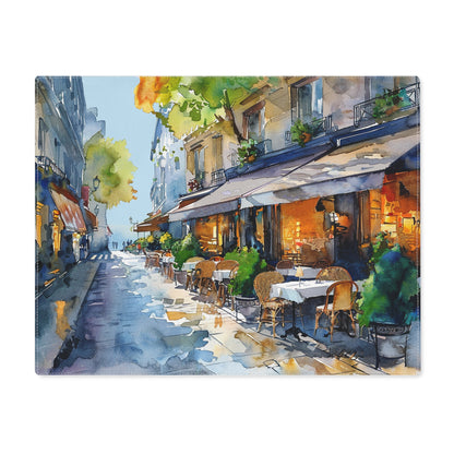 Parisian Bistro Bliss Placemat - Dine in the Heart of Paris – Right at Your Table! - Cotton Twill - 18" x 14"