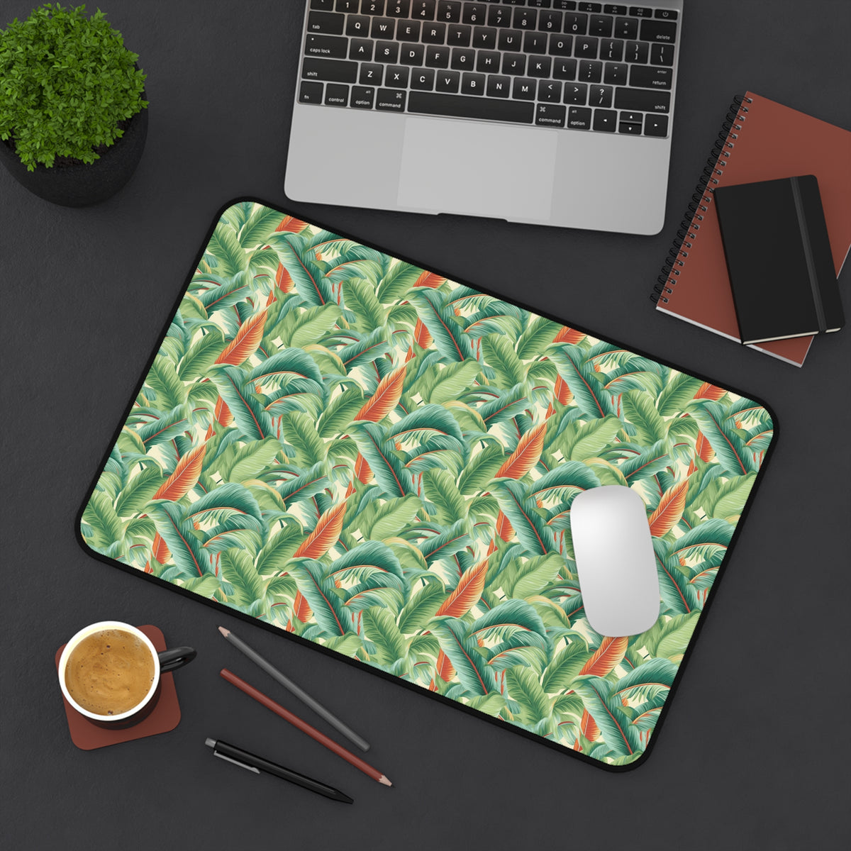 Tropical Old Miami Desk Mat (Desk Pad) - Bring the Tropics to Your Desktop! Available in 3 sizes.