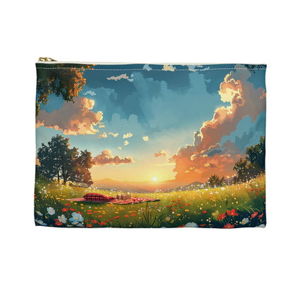 Meadow Picnic Accessory Pouch - Escape to Tranquility! Available in 2 sizes.