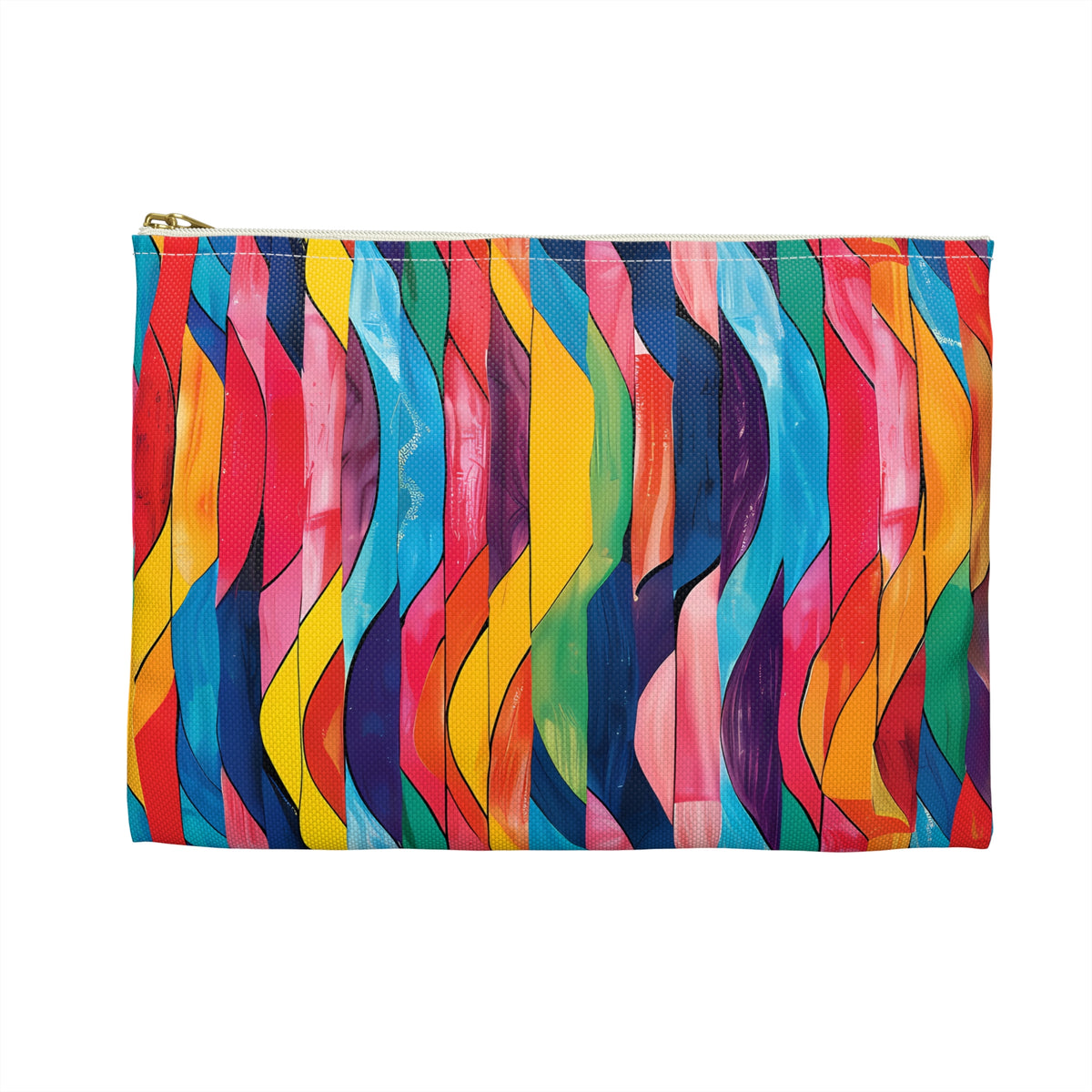 Retro Ripples Accessory Pouch - Ride the Waves of Retro Cool! Available in 2 sizes.
