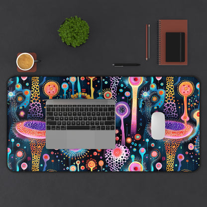 Surreal Seascape Forest Desk Mat (Desk Pad) - Step into a Futuristic Dreamscape! Available in 3 sizes.