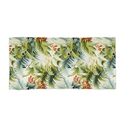Tropical St. Lucia Palms Luxurious Beach Towel - Vibrancy Meets Comfort! Available in 2 sizes.