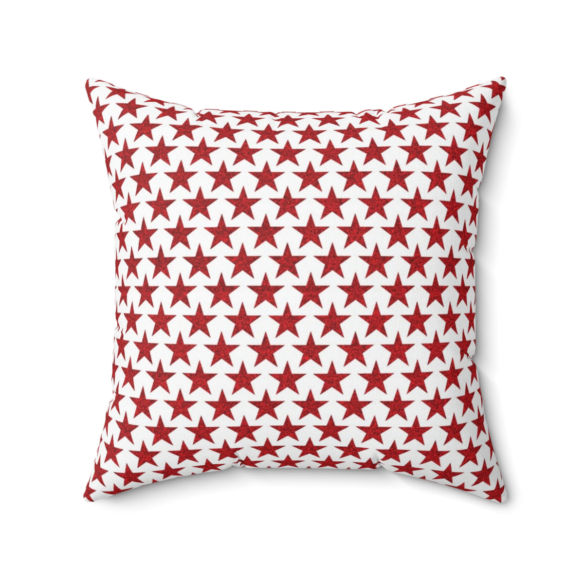 Star-Spangled Sparkle Square Throw Pillow - Spun Polyester - Double-Sided Print - Concealed Zipper - Available in 4 sizes.
