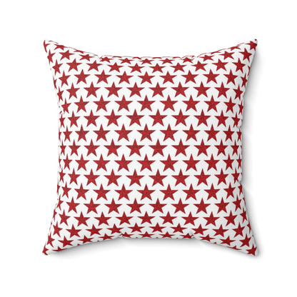 Star-Spangled Sparkle Square Throw Pillow - Spun Polyester - Double-Sided Print - Concealed Zipper - Available in 4 sizes.