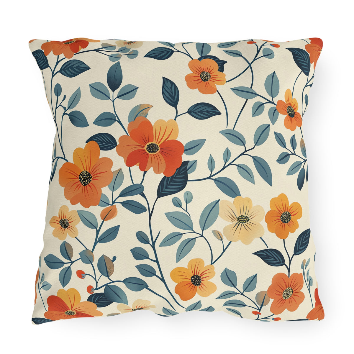 Amber Breeze Square Outdoor Pillow - Spun Polyester - Double-Sided Print - UV-Resistant - Water-Resistant - Available in 3 sizes.