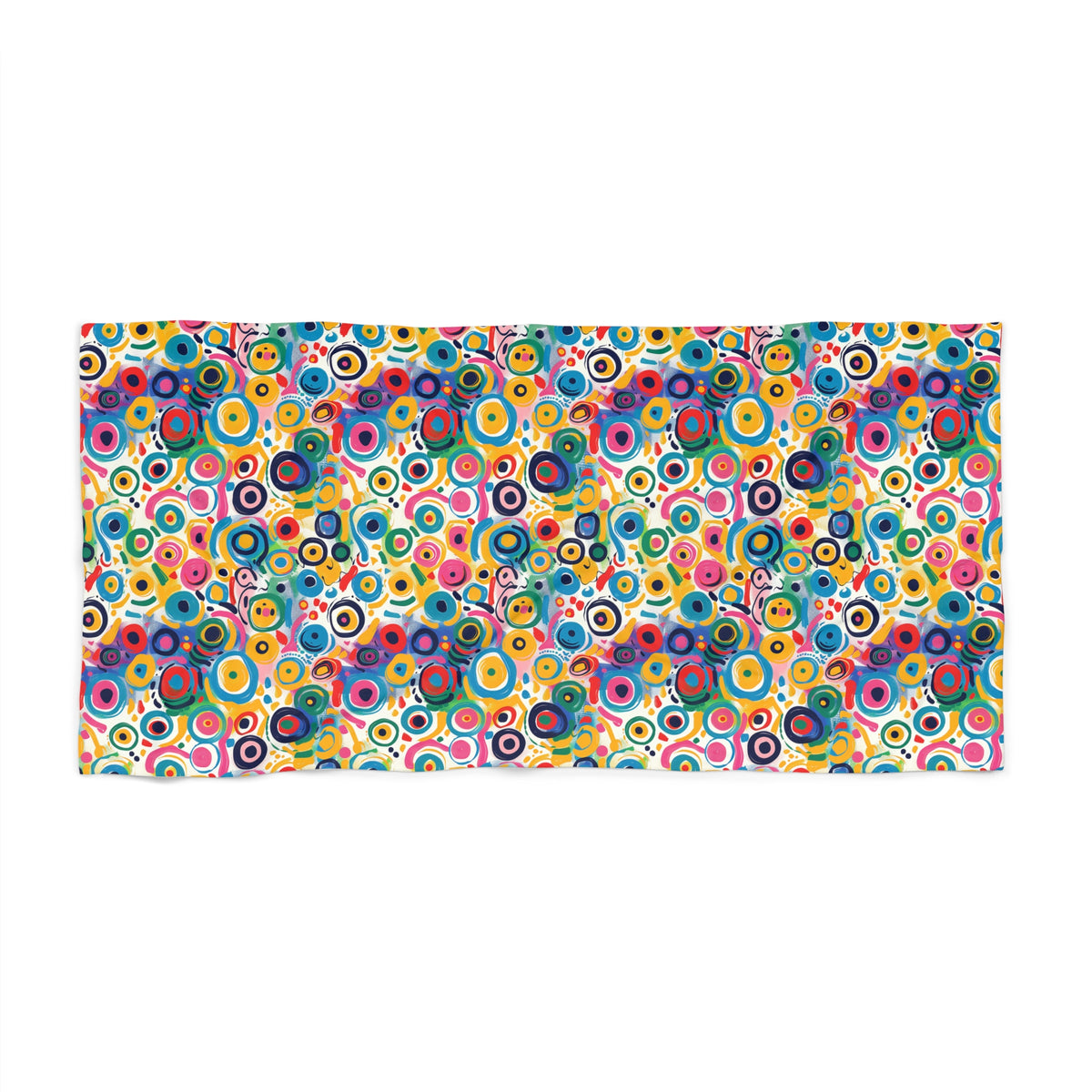 Pop Art Swirls Luxurious Beach Towel - Make Waves with Every Towel - Color Your Coastline with Pop Art Swirls!