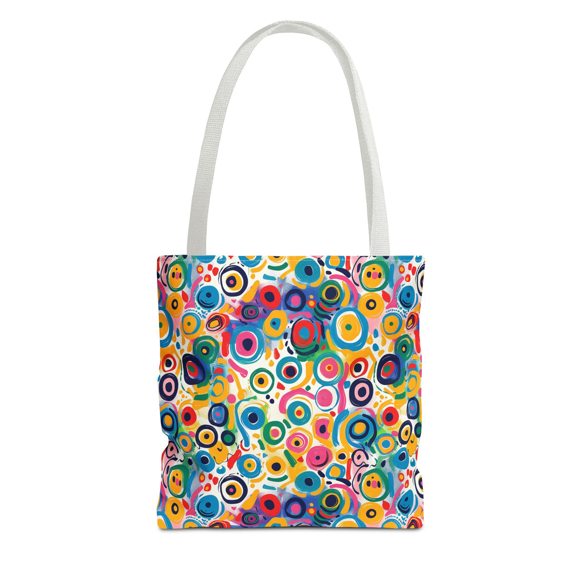 Pop Art Swirls Tote Bag - Swirl Your Way Through Life in Bold Style! Available in 3 sizes.