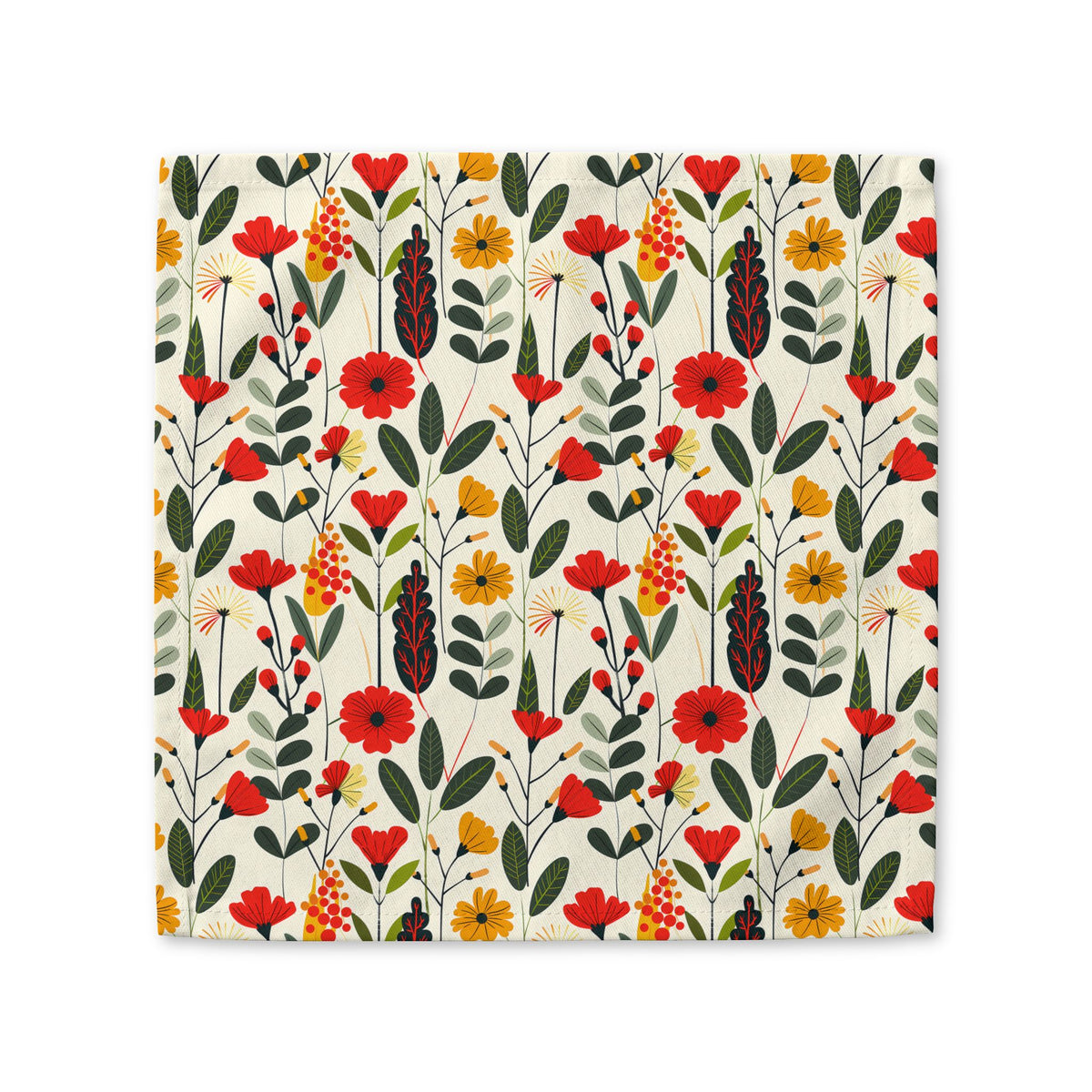 Autumn Bloom Delight cotton twill napkin