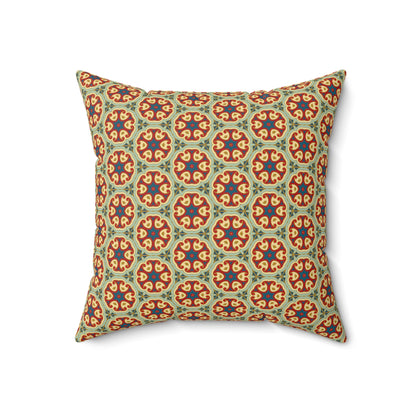 Sunlit Arabesque Square Throw Pillow - Spun Polyester - Double-Sided Print - Concealed Zipper - Available in 4 sizes.
