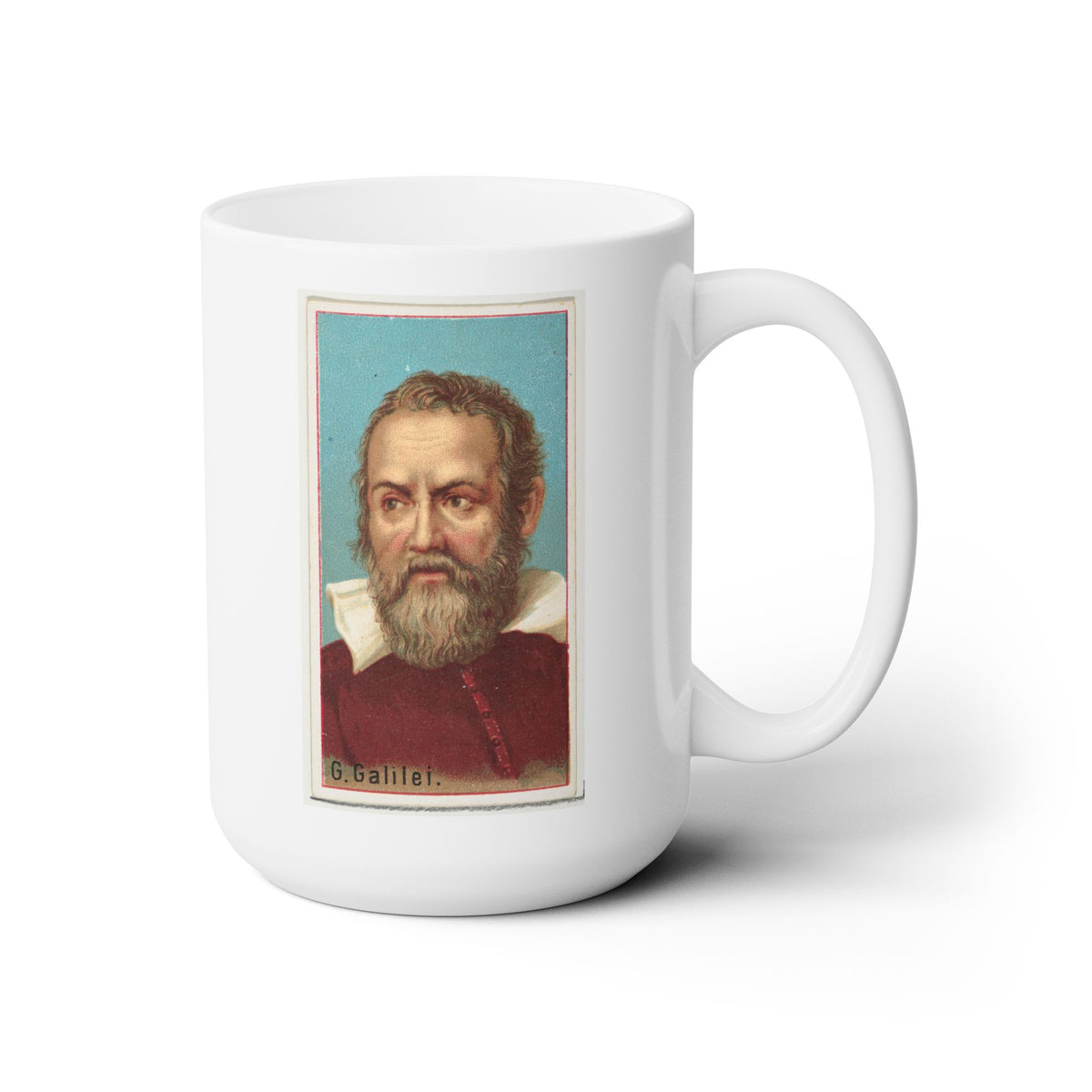 Inventor Series: Galileo Galilei Ceramic Mug - 15 oz - Reach for the Stars Every Morning!