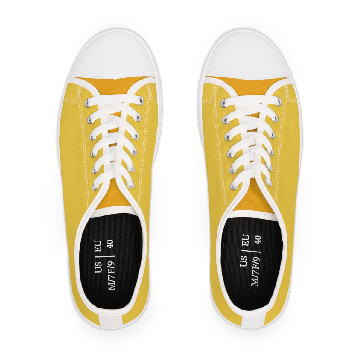 Daffodil Ladies' Two-Tone Low Top Sneakers - Brighten Your Day – Where Sunny Vibes Meet Effortless Style!