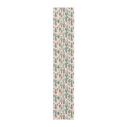 Desert Bloom Boom Table Runner - Bring Desert Charm to Your Table with a Blooming Burst of Joy! Available in 2 sizes.