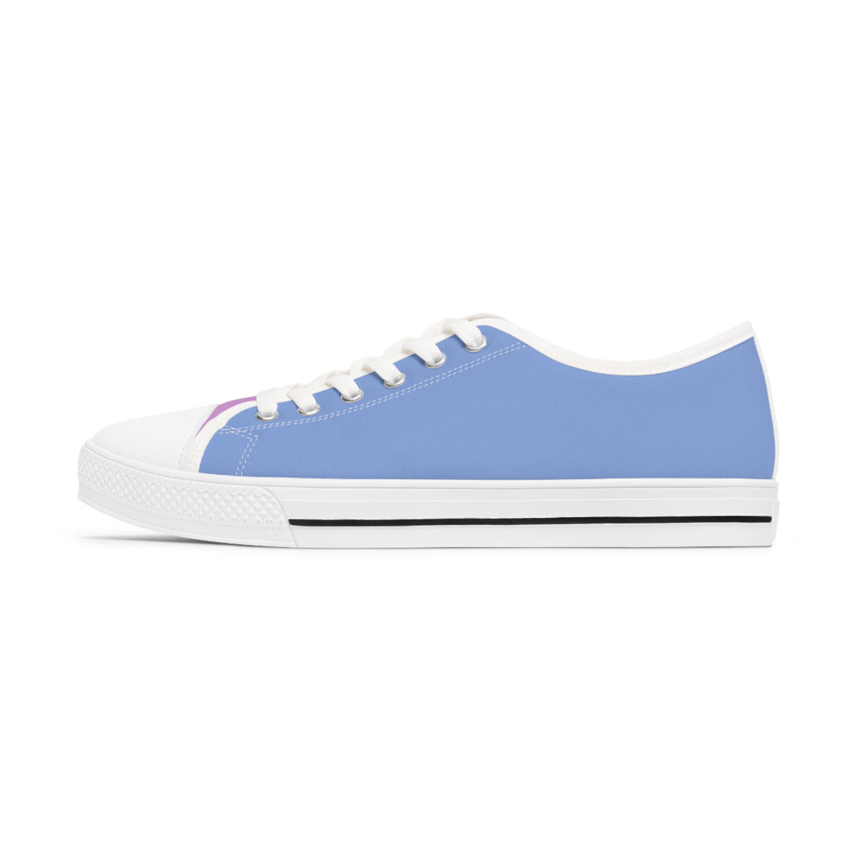 Purple Daze Ladies' Two-Tone Low Top Sneakers - Step Into Whimsy – Where Cool Blues Meet Soft Purples!