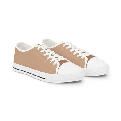 Sand Men's Two -Tone Low Top Sneakers - Elevate Your Step – Step Into Effortless Style – Where Neutral Tones Meet Modern Refinement!