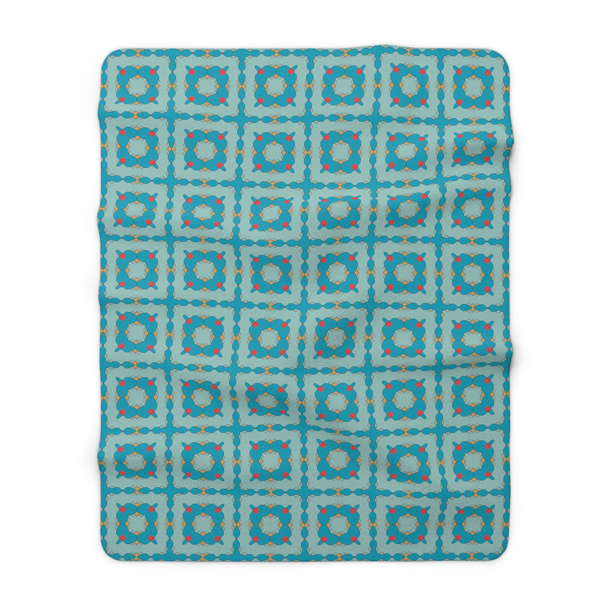 Southwestern Quilt Charm Sherpa Fleece Blanket - Wrap Yourself in Desert Dreams! Available in 2 sizes.