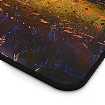 Golden Sunset Ride Desk Mat (Desk Pad) - Pedal Through Paradise with Every Task! Available in 3 sizes.