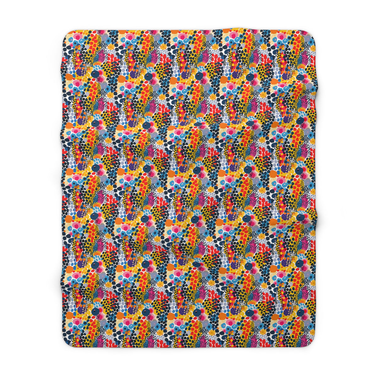 ColorSplash Pop Sherpa Fleece Blanket - Wrap Yourself in a Burst of ARt - ColorSplash Pop Sherpa Fleece! Available in 2 sizes.