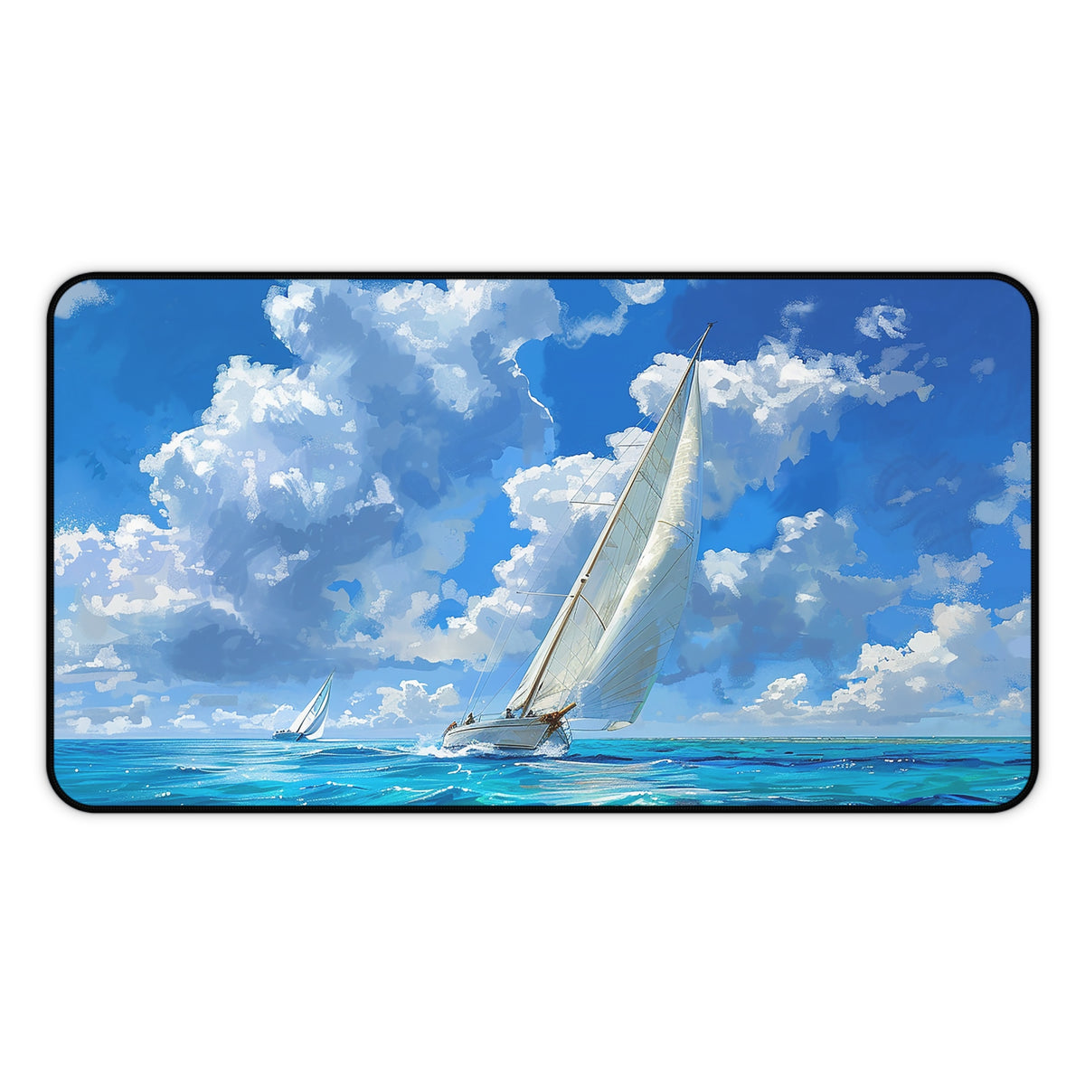 Ocean Breeze Sailing Desk Mat (Desk Pad) - Set Sail on Your Desk - Navigate Through Tasks with Ease! Available in 3 sizes.