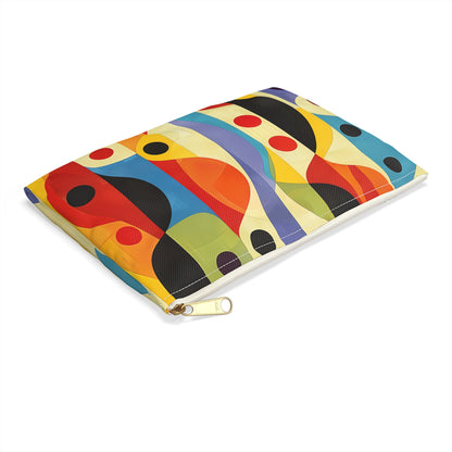 Linear Color Mesa Accessory Pouch - Color Your Journey with Bold, Linear Elegance! Available in 2 sizes.