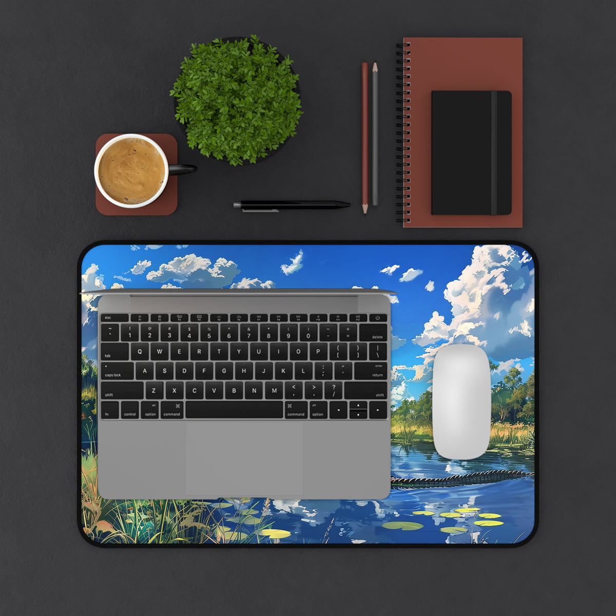 Everglades Encounter Desk Mat (Desk Pad) - Navigate Your Workday in Wild Style! Available in 3 sizes.