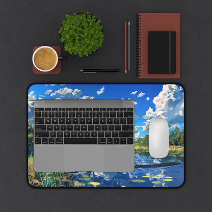 Everglades Encounter Desk Mat (Desk Pad) - Navigate Your Workday in Wild Style! Available in 3 sizes.