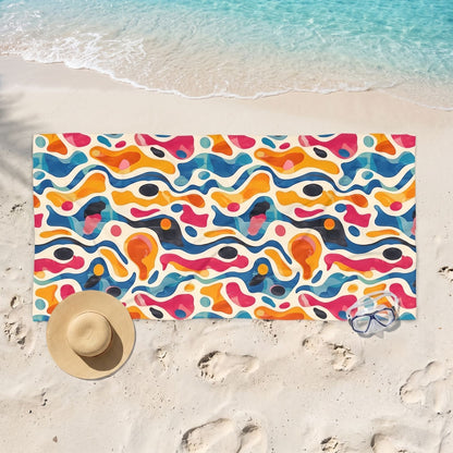 Oceanic Color Splash beach towel — additional lifestyle scene
