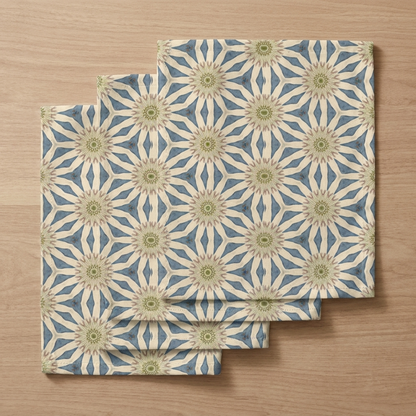 Celestial Harmony Napkins - 100% Cotton Twill - Dinner & Cocktail Sizes - Sets of 4 or 8