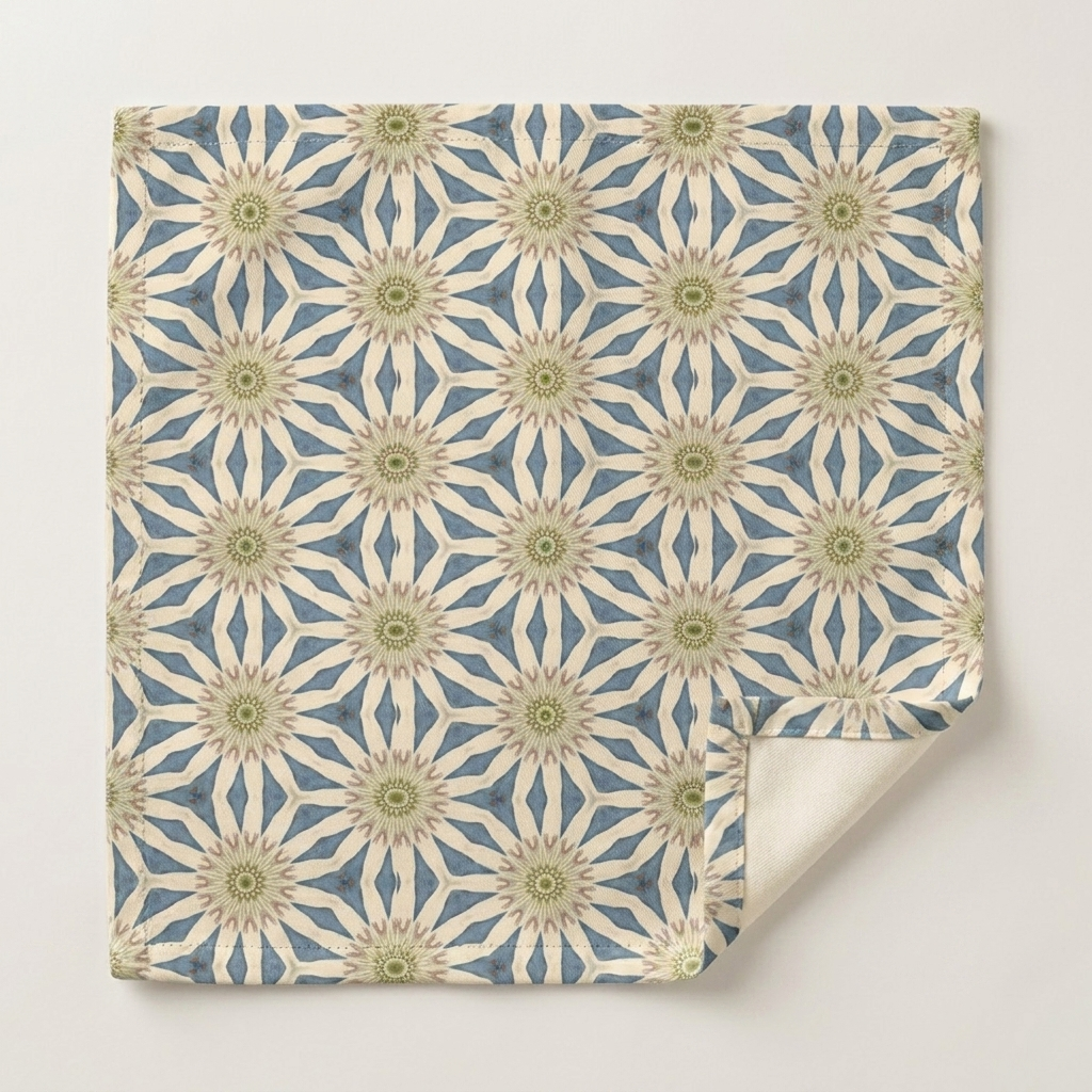 Celestial Harmony Napkins - 100% Cotton Twill - Dinner & Cocktail Sizes - Sets of 4 or 8