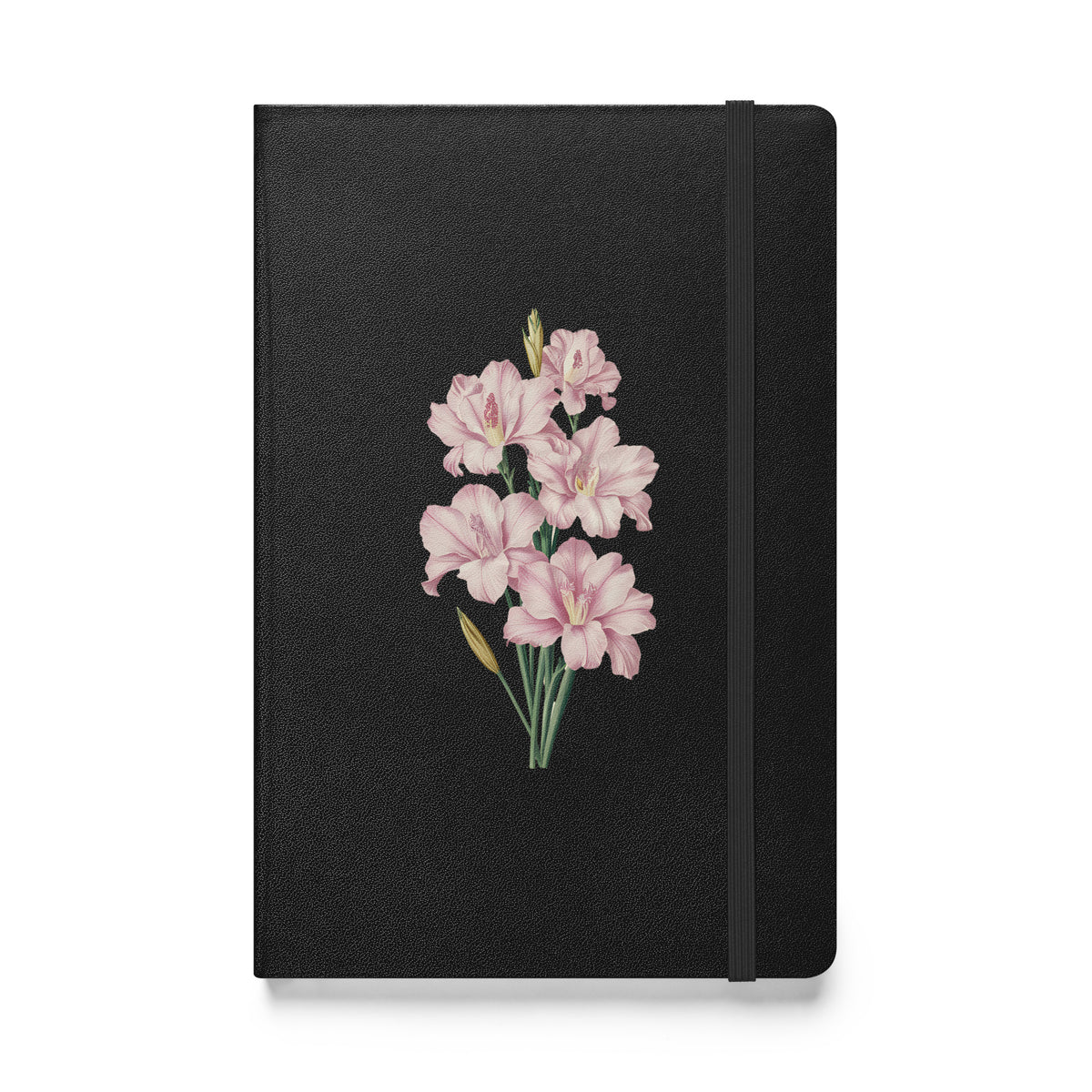 August Birth Month Flower - Gladiolus Hardcover Bound Notebook - Celebrate August with Grace and Elegance! Available in 3 colors.