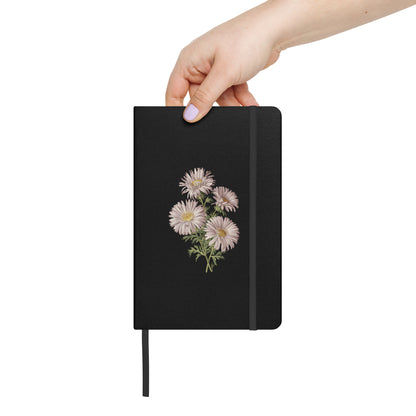 September Birth Month Flower - Aster Hardcover Bound Notebook - Celebrate September with the Timeless Elegance of Asters!