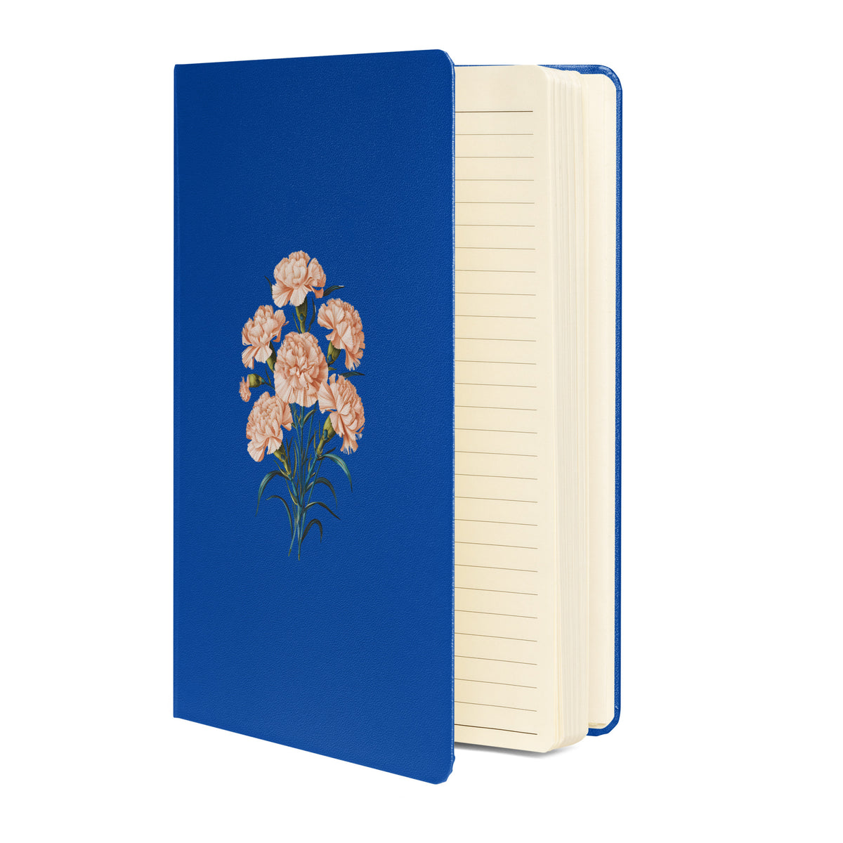 January Birth Month Flower - Carnation Hardcover Bound Notebook - Celebrate January with Carnation's Beauty! Available in 3 colors.
