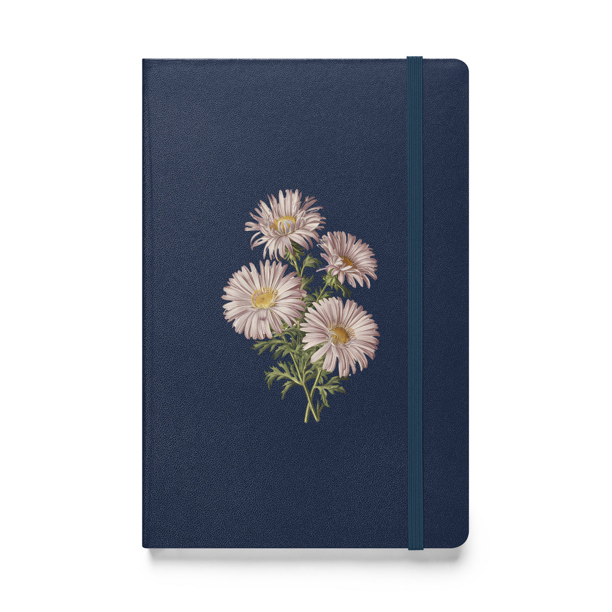 September Birth Month Flower - Aster Hardcover Bound Notebook - Celebrate September with the Timeless Elegance of Asters!
