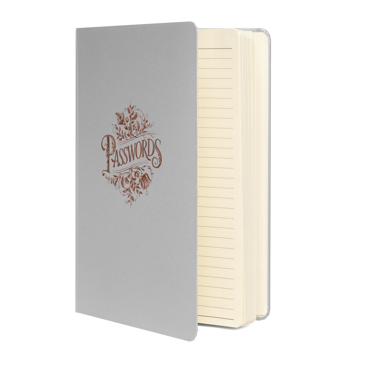 Nostalgic Passwords Hardcover Bound Notebook - Available in 2 colors.
