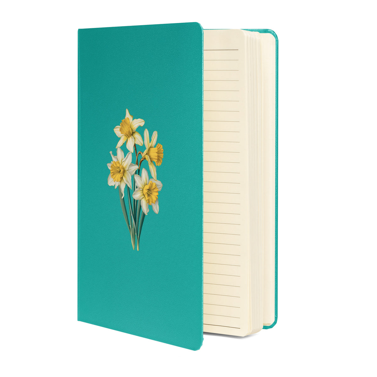 March Birth Month Flower - Daffodil Hardcover Bound Notebook - Spring into New Beginnings with Daffodils! Available in 5 colors.