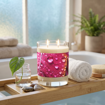 Tropical Dew Leaf 100% Soy Wax Scented Candle — lifestyle scene