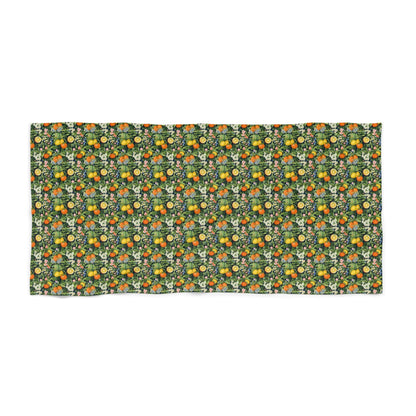 Noble Citrus Mosaic beach towel 36 x 72 flat view