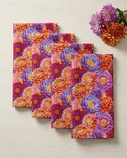 Mum's the Word dinner napkins, set of four, elongated fold