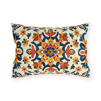 Sevilla Sunburst outdoor lumbar pillow back