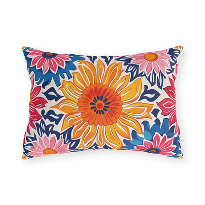 Sunsplash Petals outdoor lumbar pillow product view
