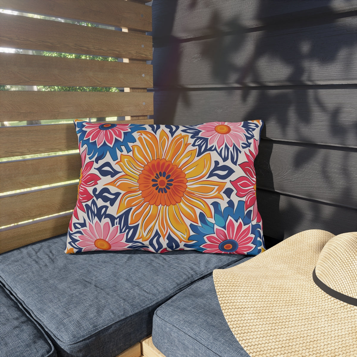 Sunsplash Petals outdoor lumbar pillow product view