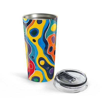 Groovy Splash Insulated Tumbler - 20 oz. Stainless Steel, Glossy Finish