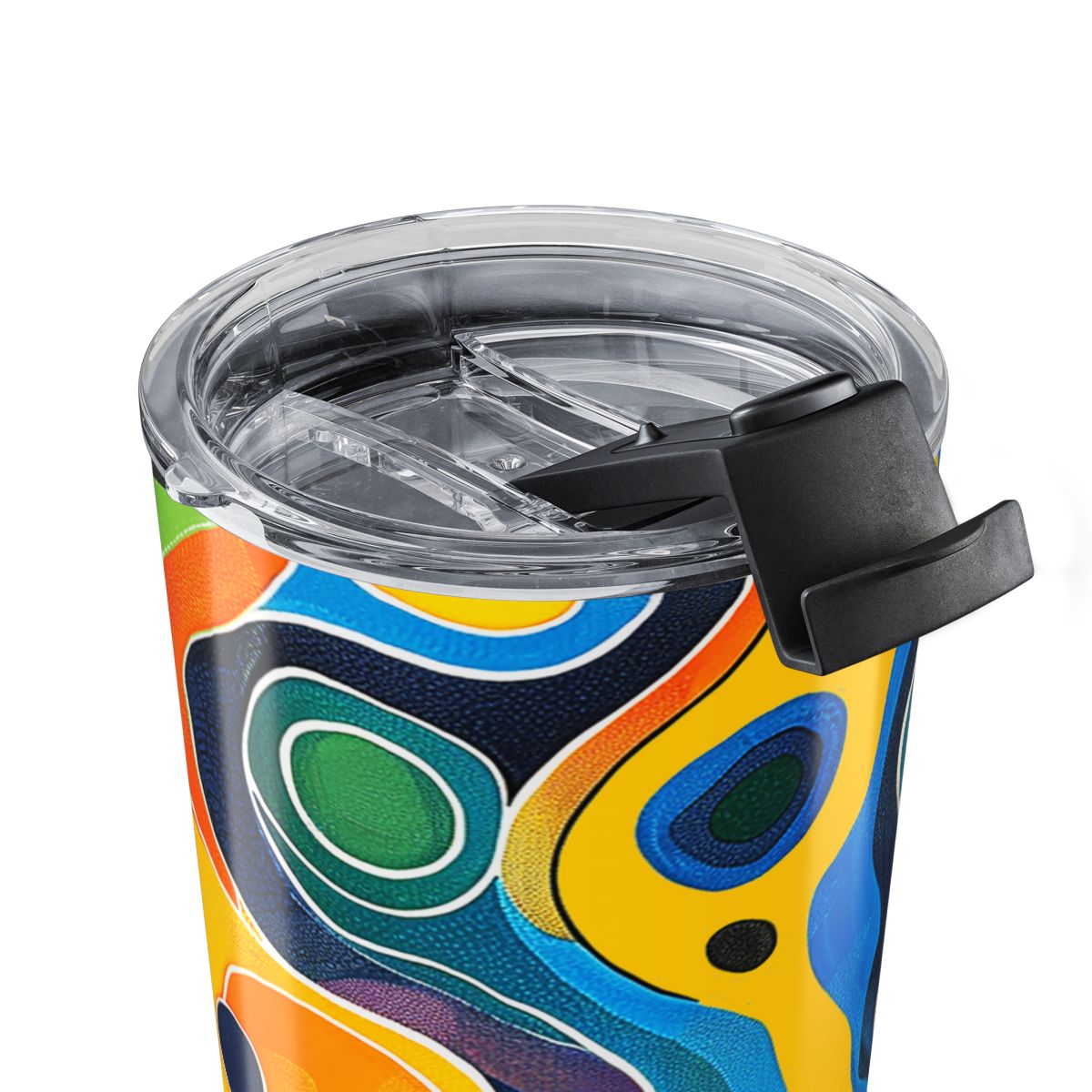 Groovy Splash Insulated Tumbler - 20 oz. Stainless Steel, Glossy Finish
