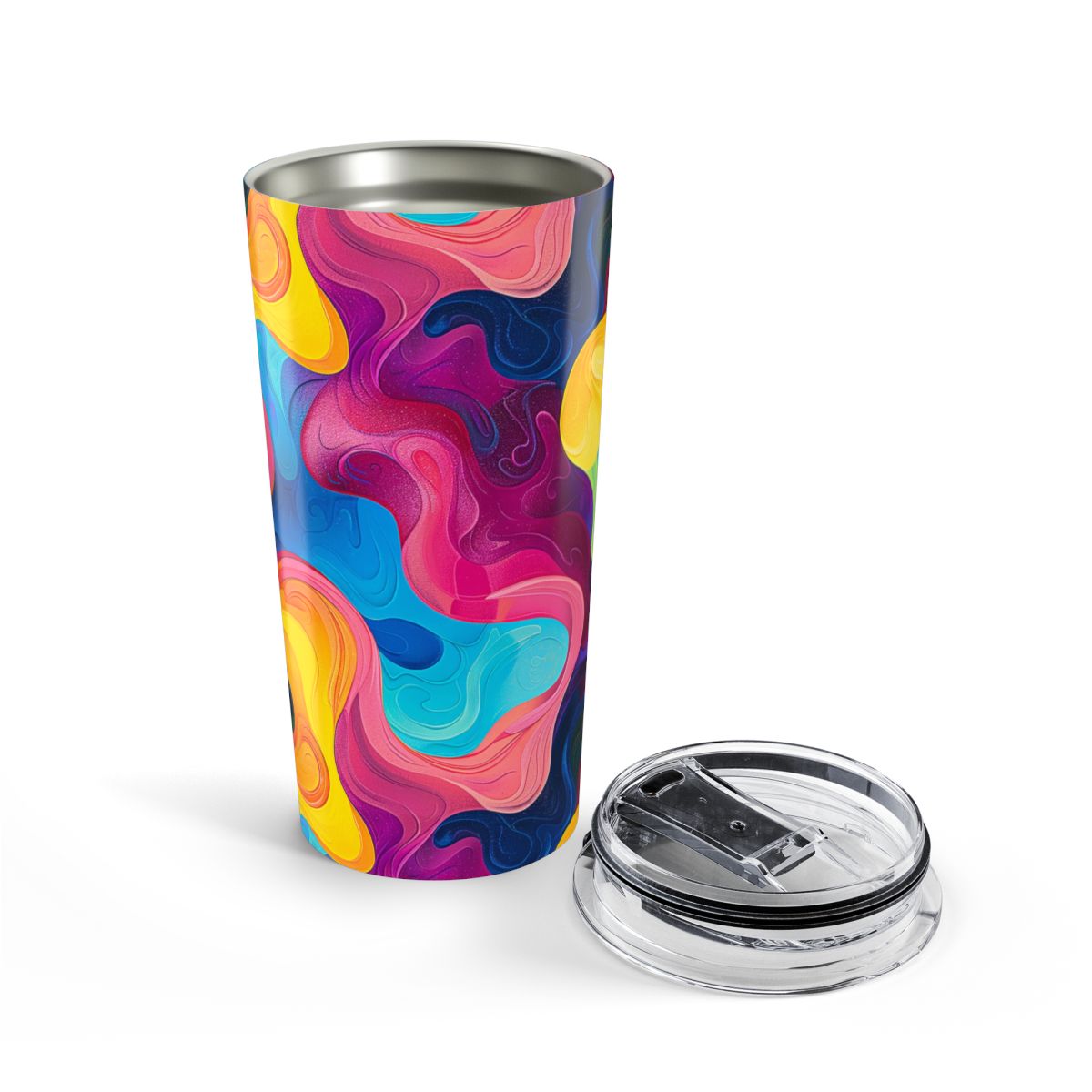 Wavelength Wonder Insulated Tumbler - 20 oz. Stainless Steel, Glossy Finish