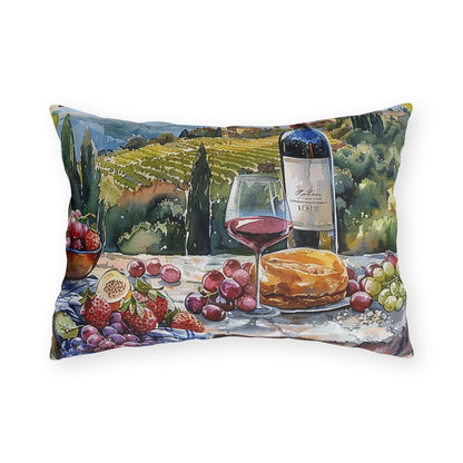 Tuscan Vineyard Vignette outdoor lumbar pillow product view