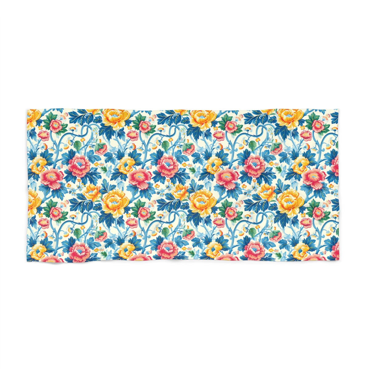 Victorian Vine Romp beach towel 36 x 72 flat view