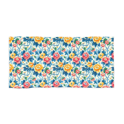 Victorian Vine Romp beach towel 36 x 72 flat view